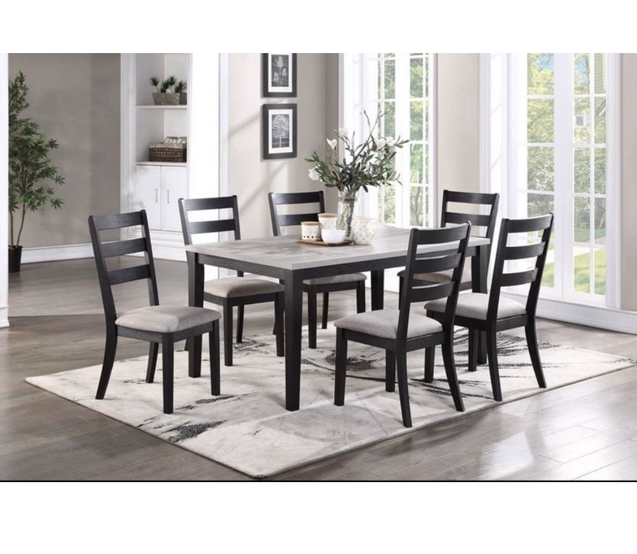 Dining Table Set 7pc 60”x36”x30”H,All Products : American Fashion Style Bags On Sale