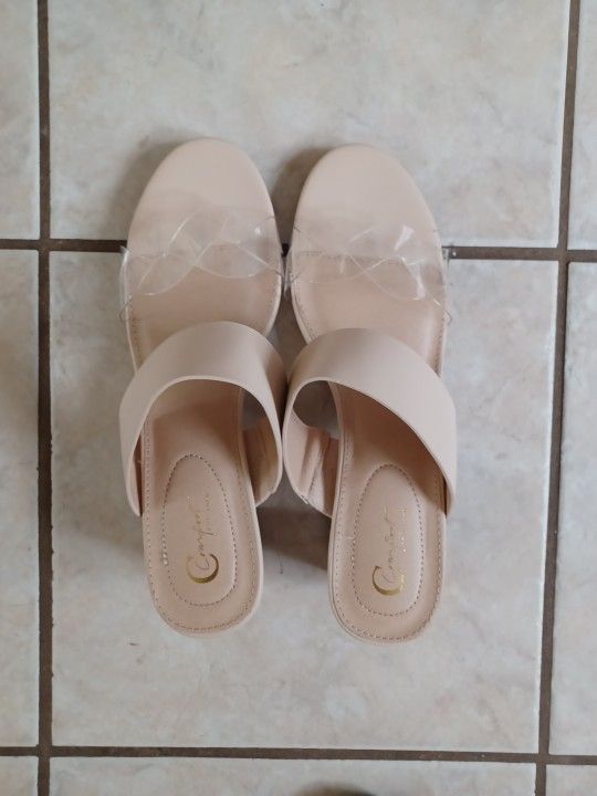 Size 9 Nude Sandahls