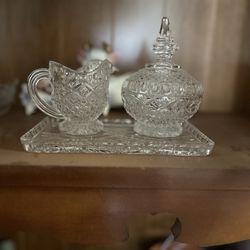 Creamer and sugar set vintage