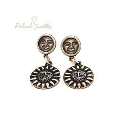 Silver Sun Earrings 