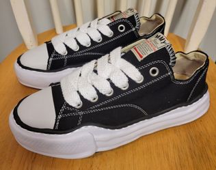 Maison Mihara Yasuhiro Peterson OG Sole Canvas Low Black White Size 8 / 41