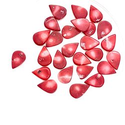 Lot Of Teardrop Coral Drop Beads