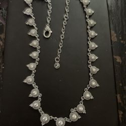 Vintage Judith Ripka CZ Dominique Statement Necklace 925