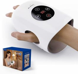 Hand massager with heat and compression