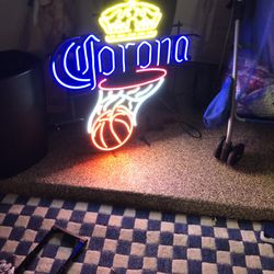 Corona light up sign, neon sign