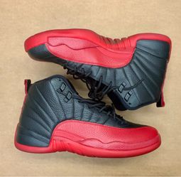 Nike Air Jordan 12 Retro “ Flu Game” Sneakers Sneaker Shoe black leather red varsity mudguard high top shoes size 10.5 US Men sport walk run outdoor i