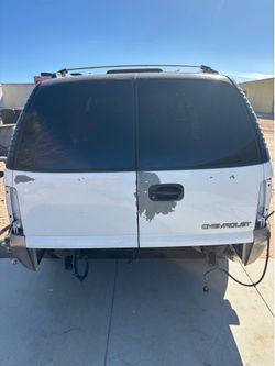 Rear barn doors suburban 2000