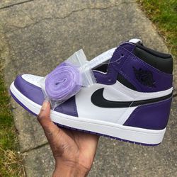 Retro Air Jordan 1 Court Purple 2.0