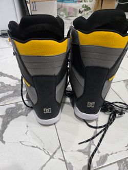 DC Snowboard Boots Black Gray Yellow