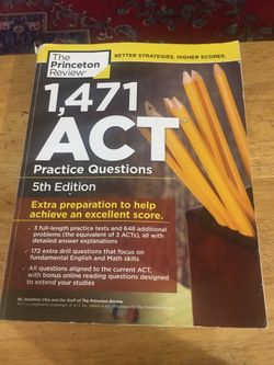 1,471 ACT Practice Questions, 5th Edition
