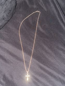 10k rope chain and 14k pendent