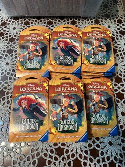 Disney Lorcana Wilds Unknown Sleeved Booster Packs