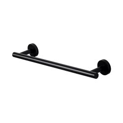 16 in. Stainless Steel Wall Mounted Single Towel Bar in Matte Black