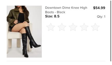 High Knee Black Boots
