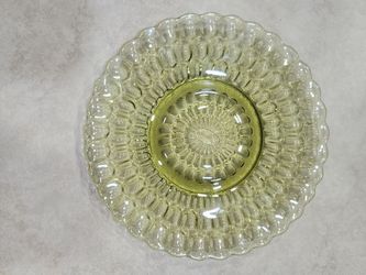 Vintage Fenton Glass "Thumbprint Colonial" 8.5" Plate / Tray