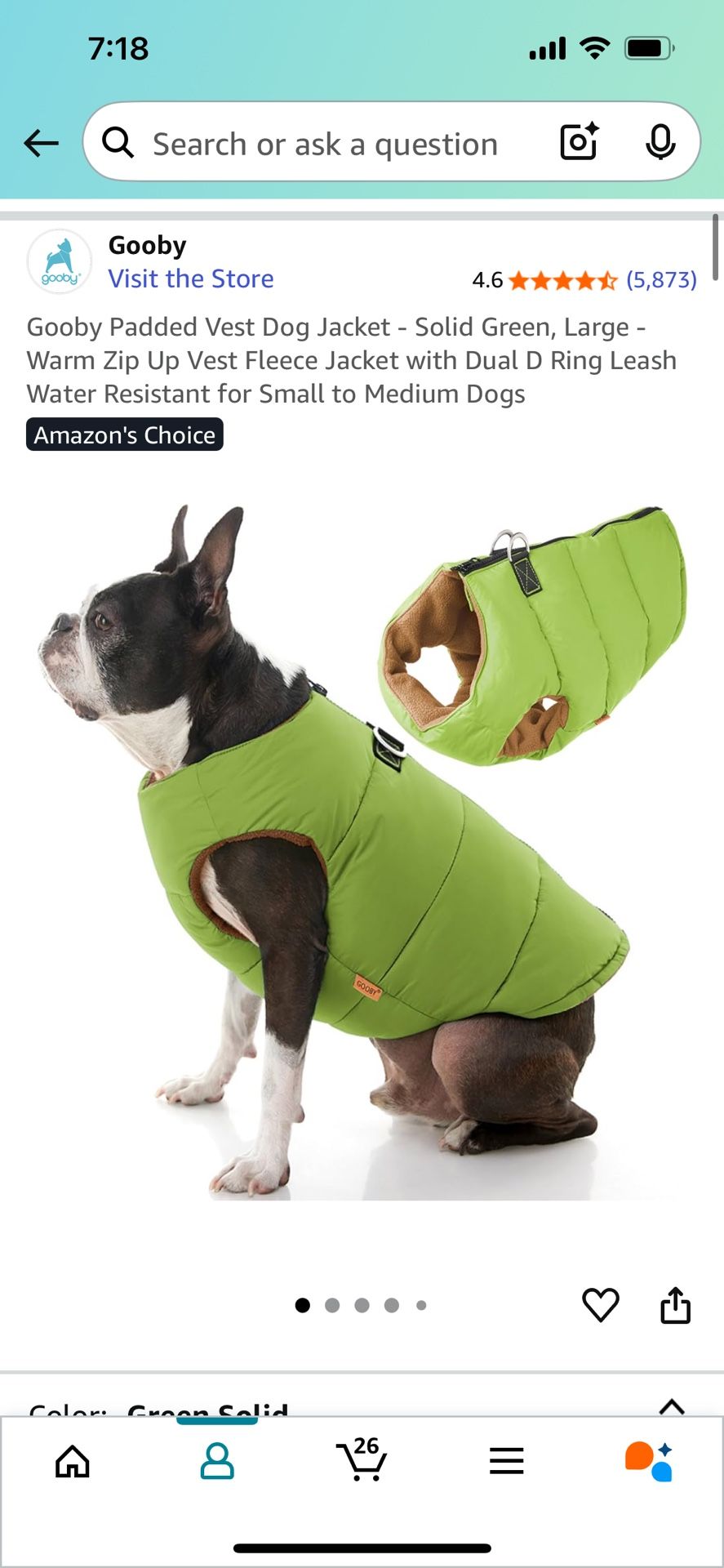 Gooby Brand Padded Dog Vest 