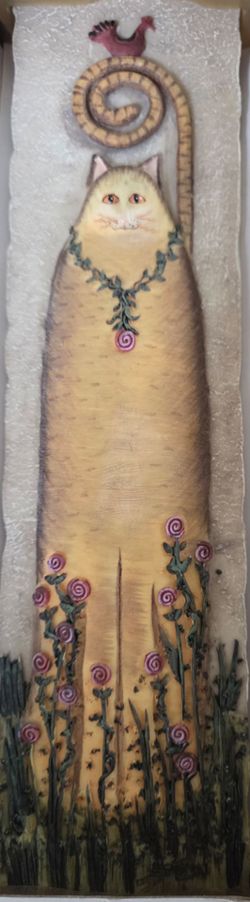 Cat wall plaque