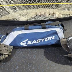 Baseball Bat Bag, Glove & Helmet 