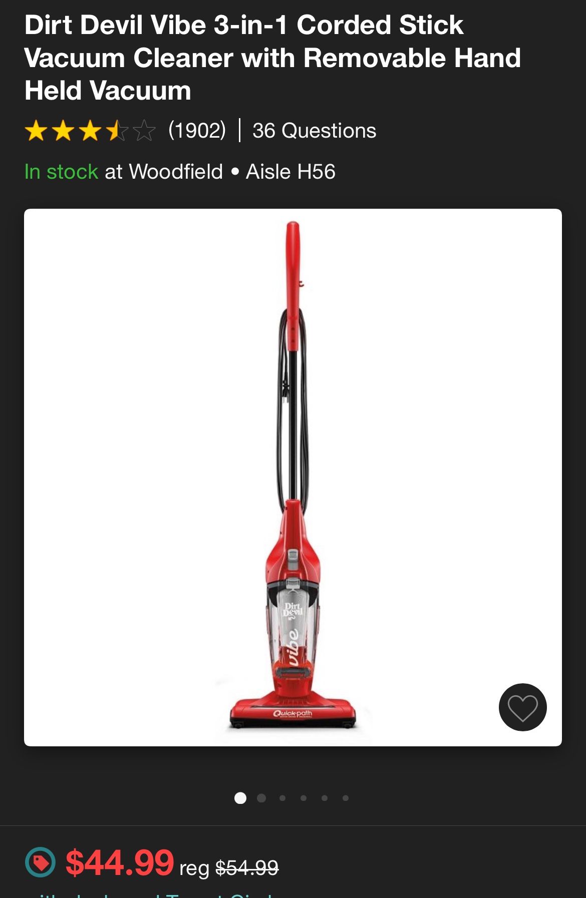 Dirt Devil 3 In 1 Vaccum cleaner