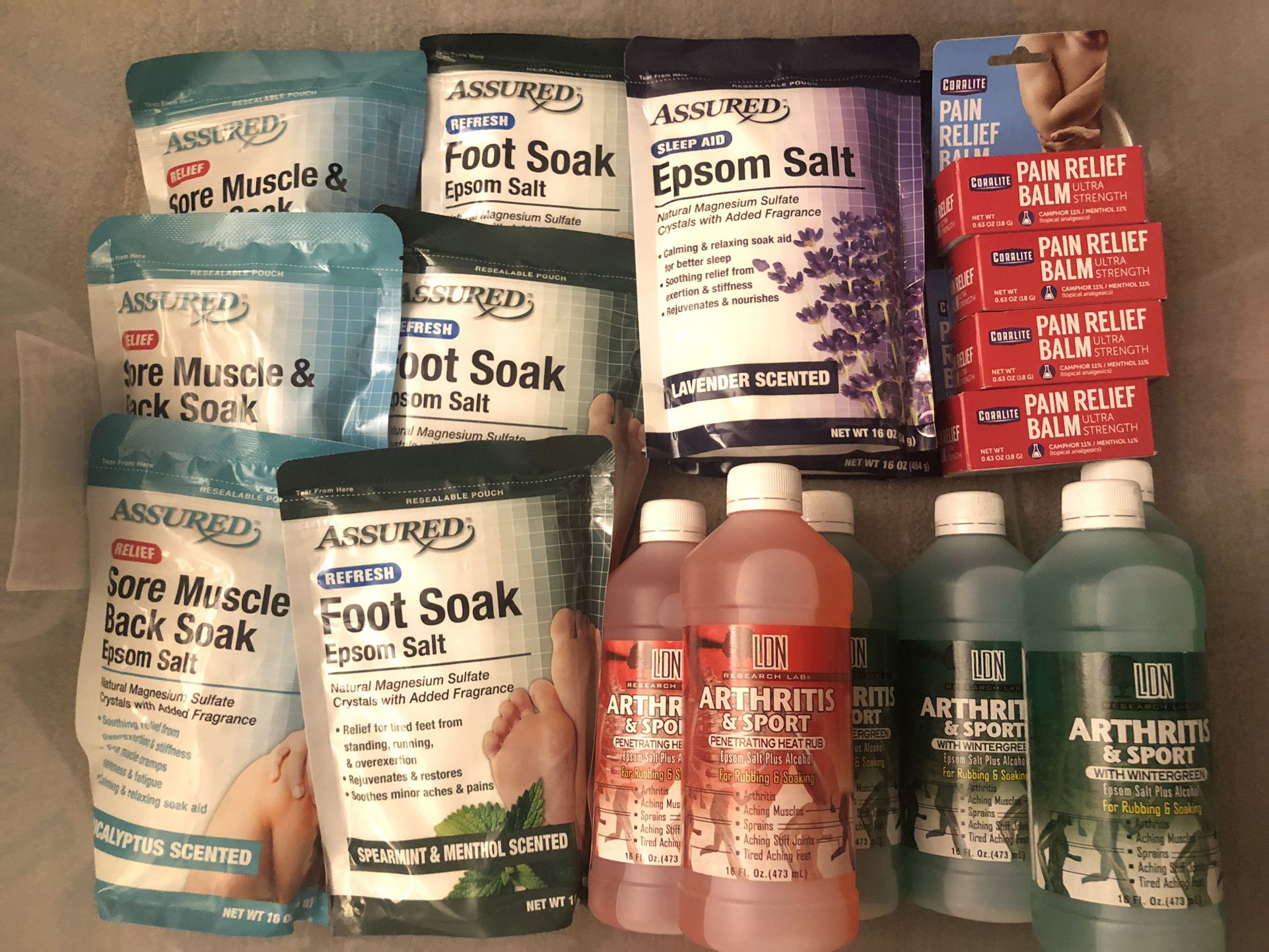 Assorted Self-Care Products 
