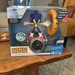 Sonic The Hedgehog Speed RC Skateboard Vehicle with Gold Ring Controller