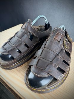 Dr. Martens 8092 Fisherman Sandals — Brown Leather, Men's US 11