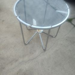 Glass end table