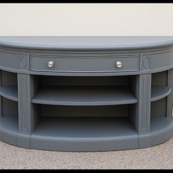 Gray Entryway Console Cabinet