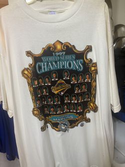 MIAMI MARLINS 1997 world, champions T-shirt, extra large Mint Condition Never Worn
