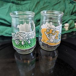 Pair Of 1995 Looney Tunes 8oz Glasses