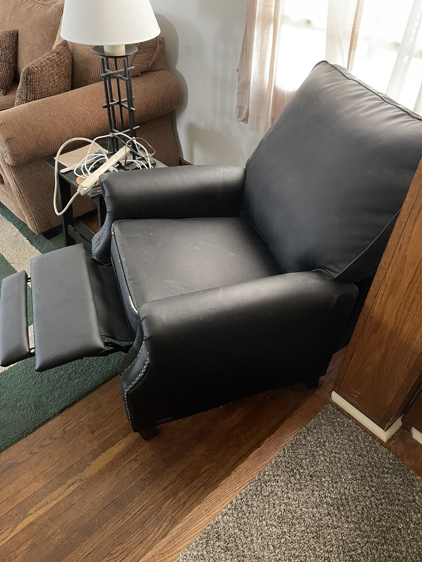 Black Leather Recliner