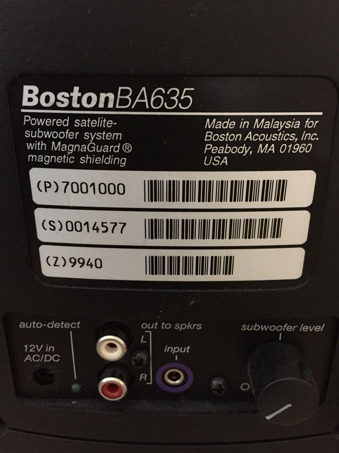 Boston Acoustics BA635 SpeakersBlack for Sale in Annandale, VA OfferUp