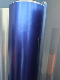 Satin deep dark blue vinyl wrap roll