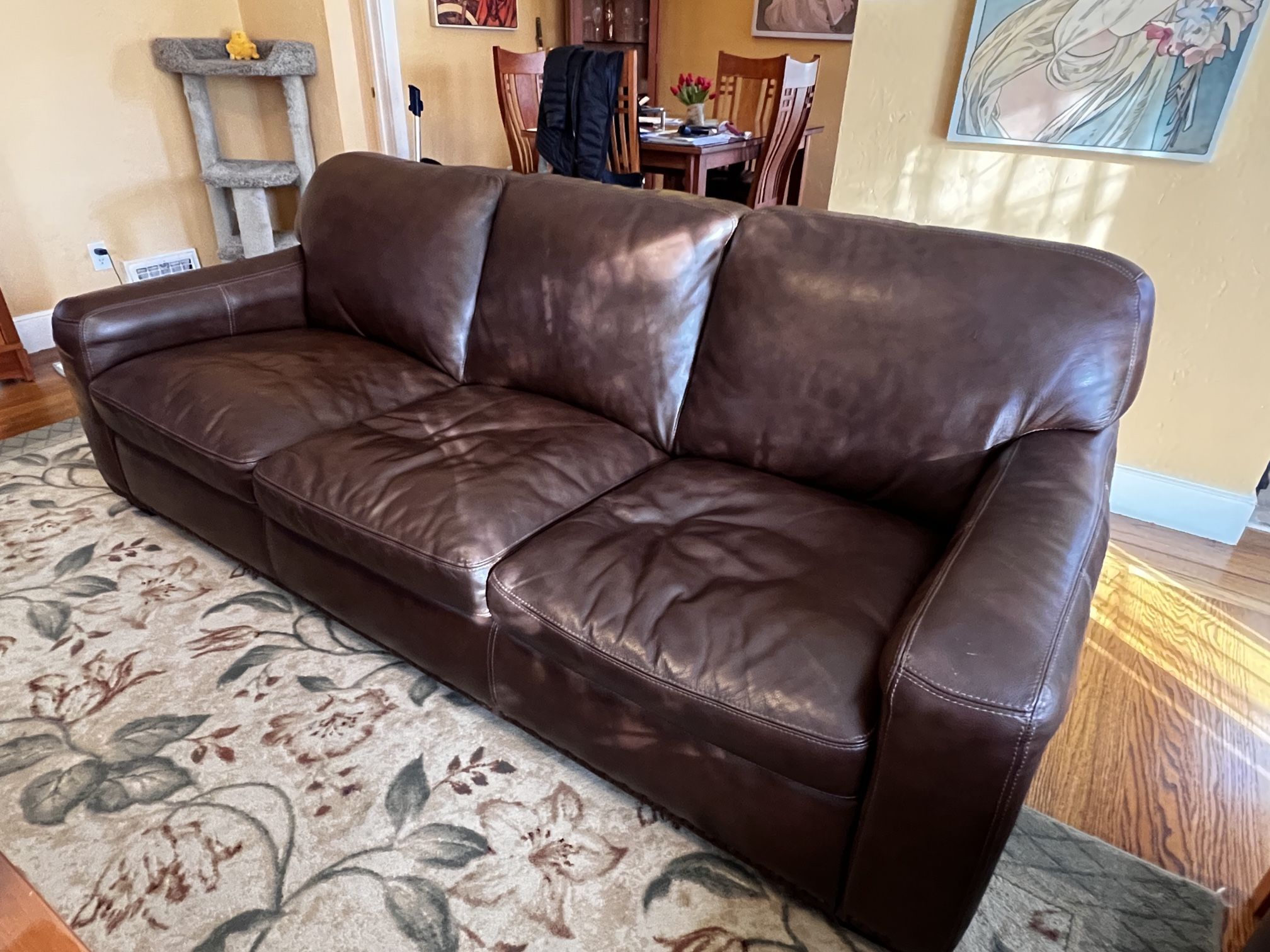 Leather Couch For Sale for Sale in Sacramento, CA OfferUp
