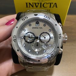 Brand New Invicta Chronograph Stainless Steel Watch