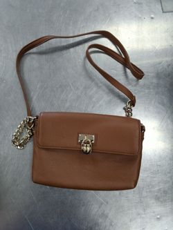 Calvin Klein Handbag Leather Saddle Bag