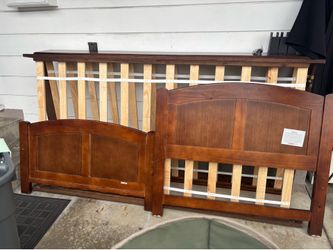 Twin Bed with Trundle Frame + Twin Mattress