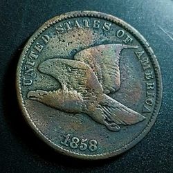 (Genuine) RARE: Amazing Collor**1858** Small Letters Flying Eagle Cent.