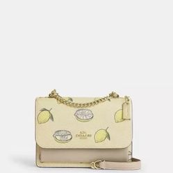 Coach Mini Klare Crossbody Lemon Print 