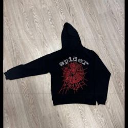 Spider Worldwide Black Red Web Hoodie