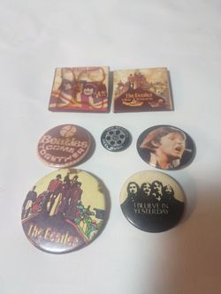 Vintage Rock and mixed buttons
