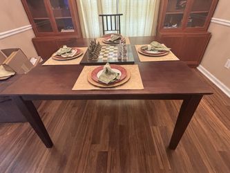 Large Traditional Wood Dining Table