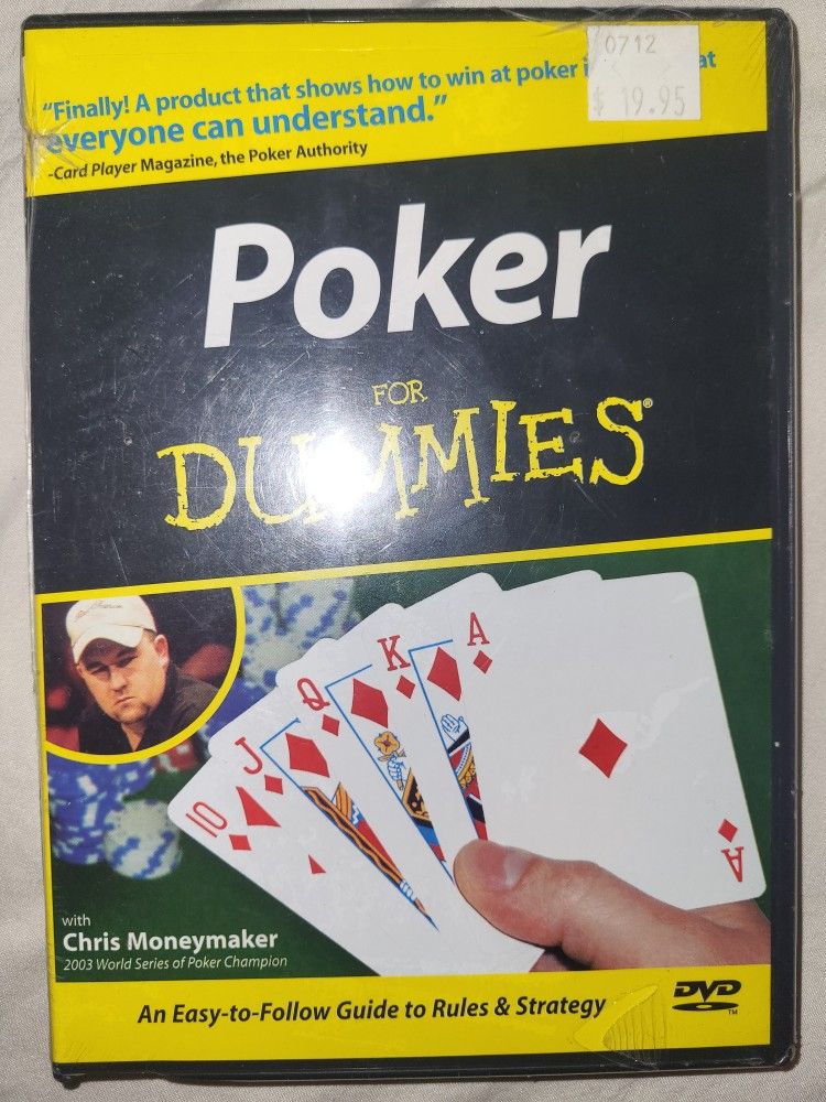 Poker for Dummies (DVD, 2004) - With Chris Moneymaker - Poker Champion - NEW&SEALED