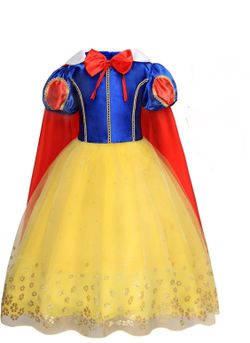 Snow White princess dress with cape kids size 7-8