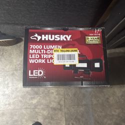 Husky 7000-Lumen Multi-Directional LED Tripod Work Light 