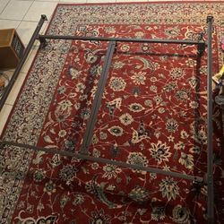 2 (King Size) Super Heavy Duty Metal Bed Frames. Heavy Frames with Rolling Wheels have Safety Locks.