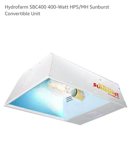 Plant Grower Light Hydrofarm SBC400 400-Watt HPS/MH Sunburst Convertible Unit Plant Grower light New