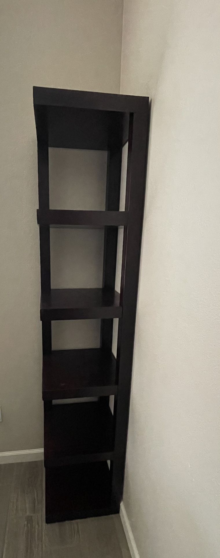 Corner Shelf 5 Tier Dark Espresso Color