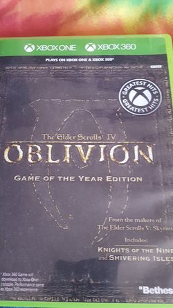 Obvlivion GOTYE - Xbox 1 & 360