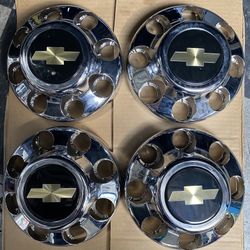 Chevy 8 Lug Factory Wheel Caps Chrome